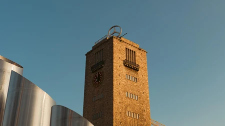 Clock Tower at Sunset