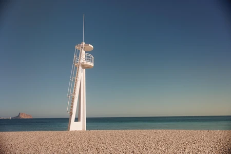 Beach with Lifeguard Tower