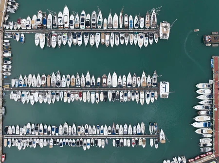 Aerial View of Marina