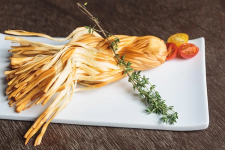 Cheese and Herbs on a Plate