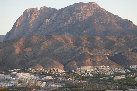 Mountainous Cityscape