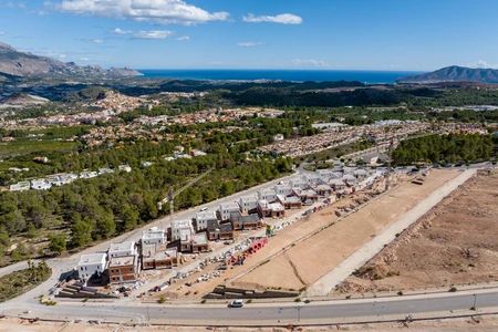 Aerial View of Coastal Development
