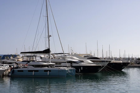 Marina with Luxury Yachts