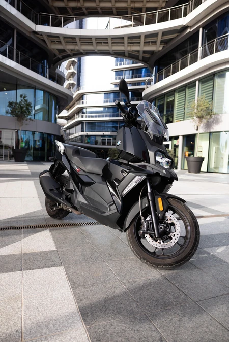 Modern Scooter in Urban Setting