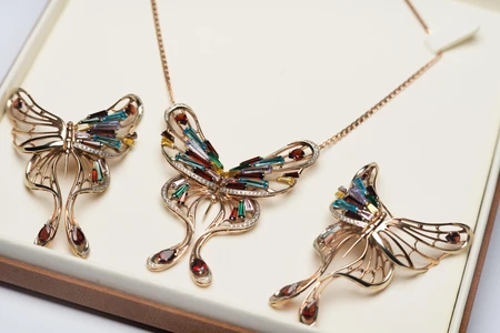 Elegant Butterfly Jewelry Set