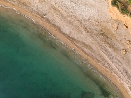 Aerial View of Serene Beach