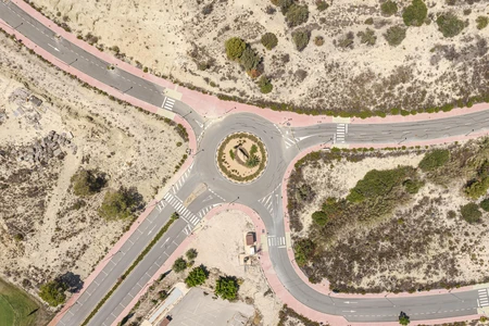 Aerial View of Roundabout