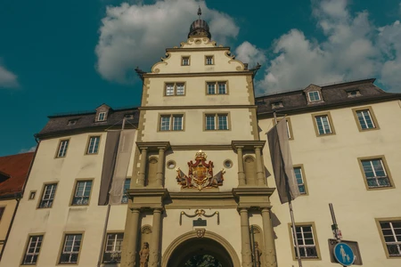Historic Building under Blue Sky