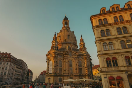 Historic City Square at Sunset