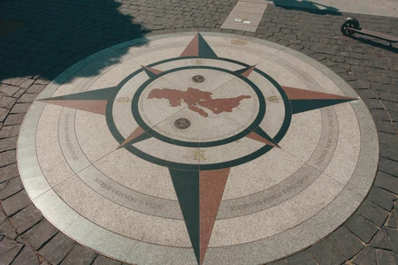 Compass Rose on Pavement