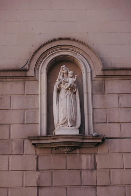 Stone Statue in Archway