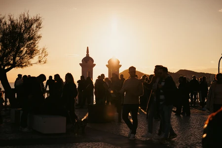 Sunset Gathering at Scenic Lookout
