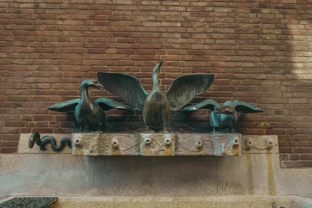 Sculpted Bird Fountain