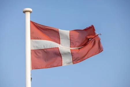 Danish Flag Waving