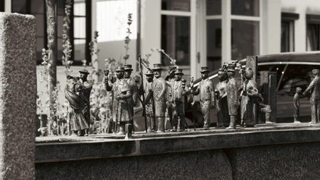 Bronze Figures on Display