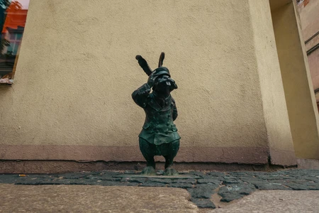 Quirky Bronze Statue