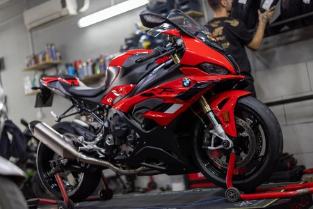 Red Sports Motorcycle