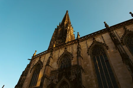 Gothic Cathedral at Sunset