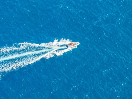 Speedboat on Blue Waters