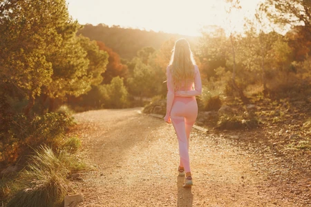 Sunlit Outdoor Walk