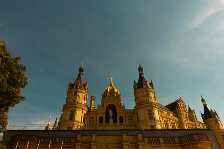 Majestic Castle under a Clear Sky