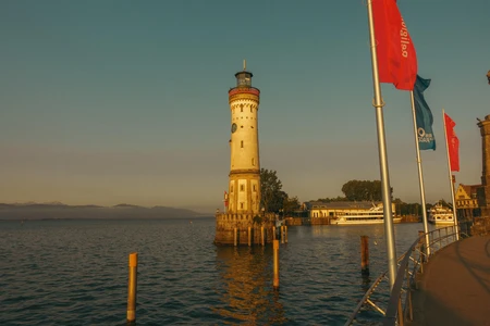 Scenic Lighthouse at Sunset