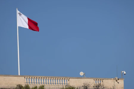 Flag atop Building