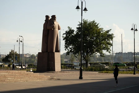 Monument in Urban Park