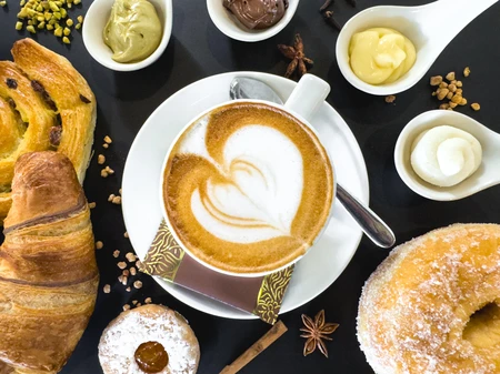 Delicious Pastry and Coffee