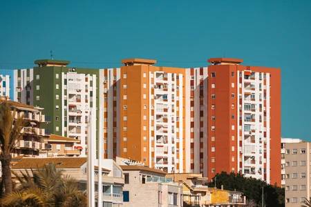 Colorful Urban Skyline