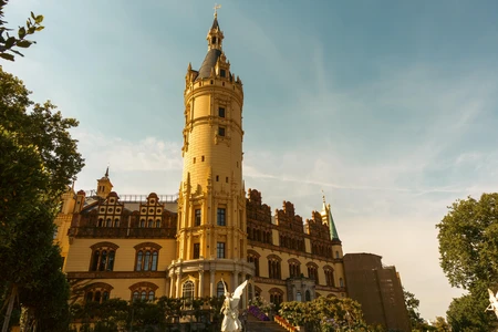 Historic Castle Under Blue Sky