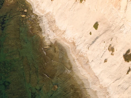 Rocky Shoreline by the Sea