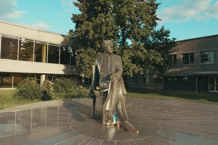 Statue in Urban Park