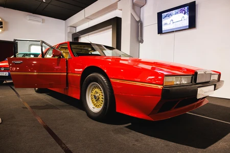 Classic Red Sports Car Display