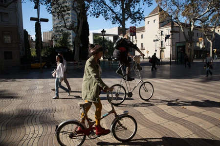 Street Cycling in Urban Setting