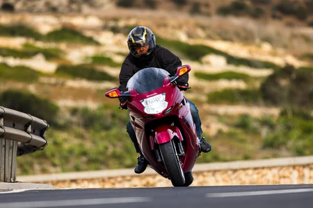 Motorcycle Ride Through Scenic Landscape