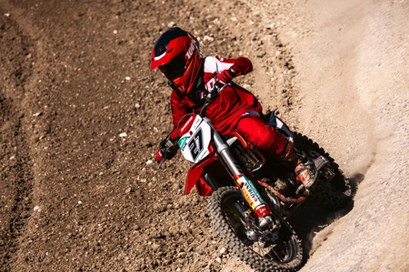 Motocross Rider in Action