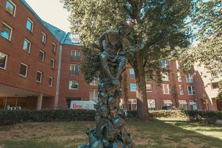 Bronze Sculpture in Urban Park