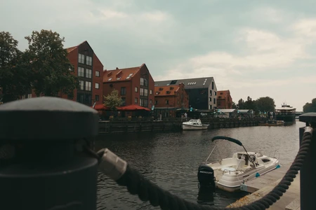 Quaint Riverside Town