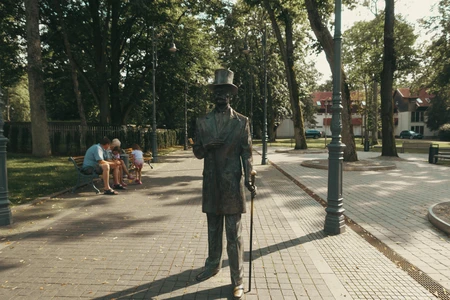 Statue in Park Setting