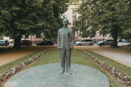 Statue in Urban Park