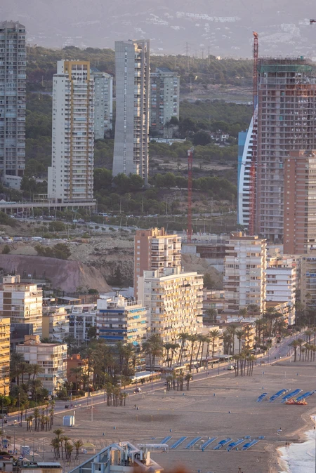 Beachfront City Skyline