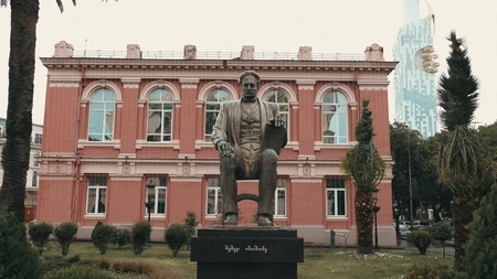 Historic Building with Statue