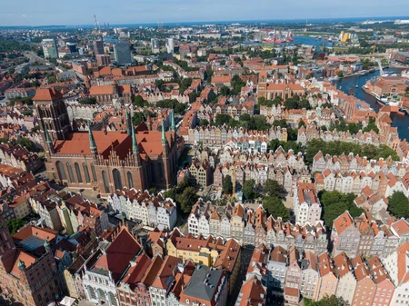 Historic City Aerial View