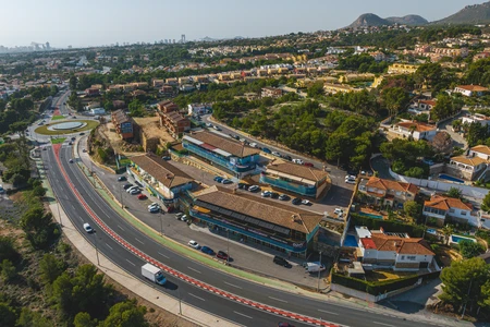 Scenic Aerial View of Urban Landscape