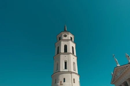 Historic Tower Against Blue Sky