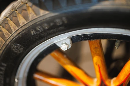 Close-Up of Bicycle Tire