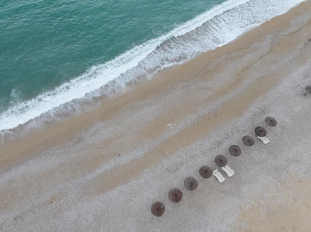 Solitary Beach Scene
