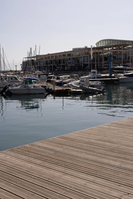 Marina View with Docked Boats