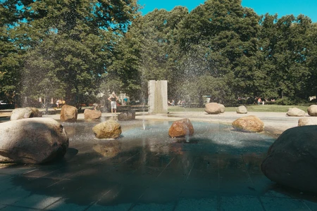 Park Fountain Scene